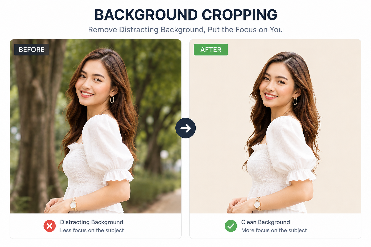 Remove background from product image for ecommerce listing
